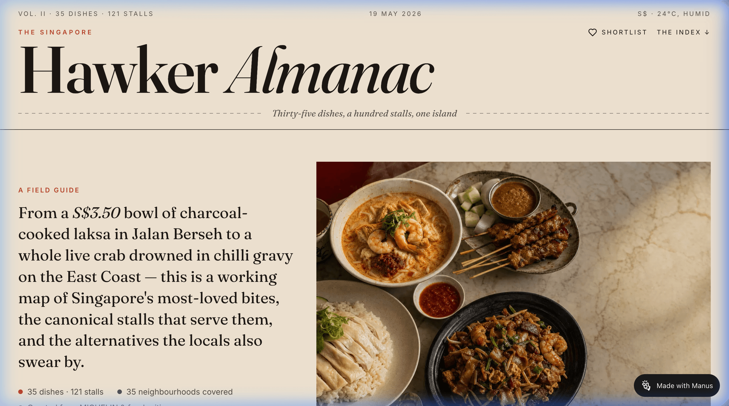 SG Food Guide by Manus